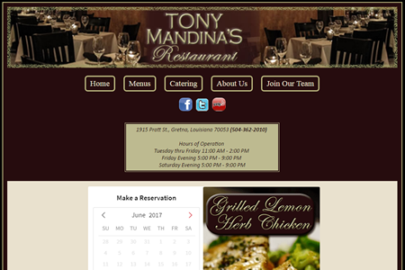 Tony Mandinas Restaurant